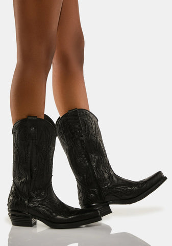 West C1 Leather Cowboy Boots