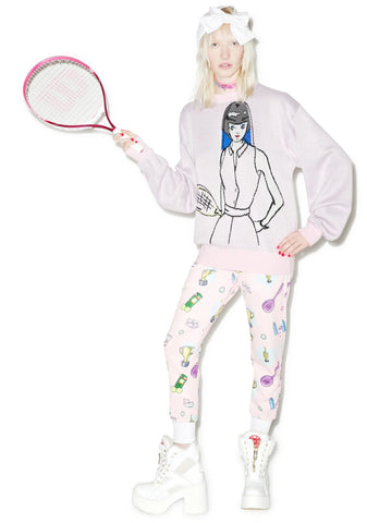 40Love Knit Crew - Light Pink