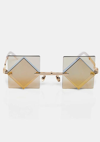 Yellow Beyond Diamond Sunglasses