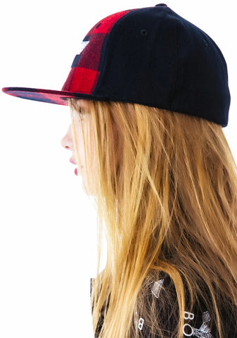 BOY Plaid Cap - Gray