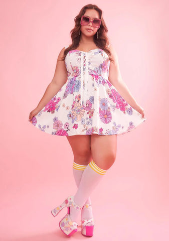 Divine Blissful Lane Floral Dress