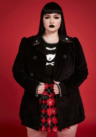 Plus Better By Night Double Breasted Peacoat