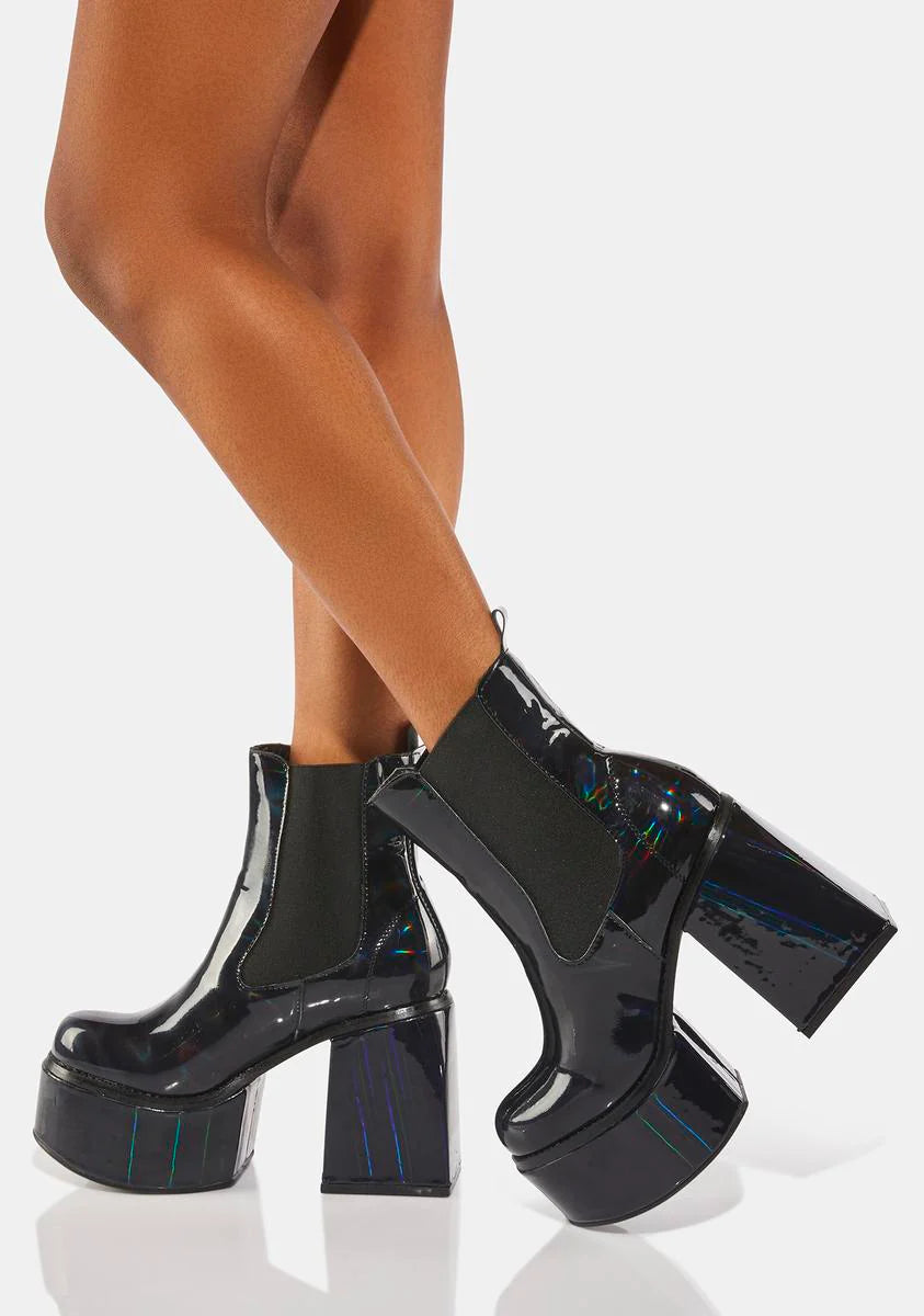 At Your Own Risk Platform Boots