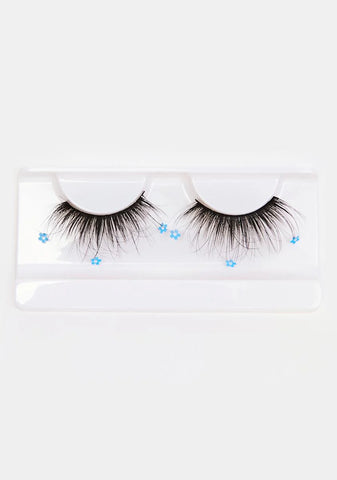 Blue Flower Power Eyelashes