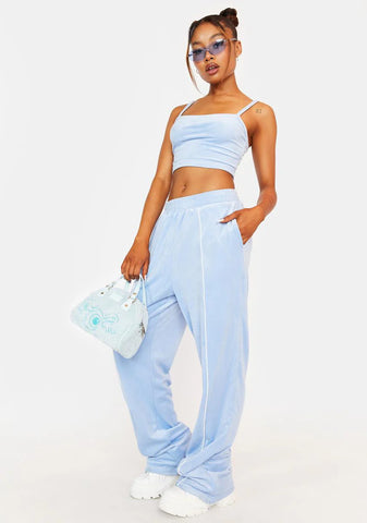 Watch The Clock Velour Lounge Set