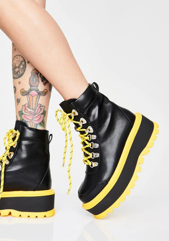 Caution Hydra Matrix Platform Boots