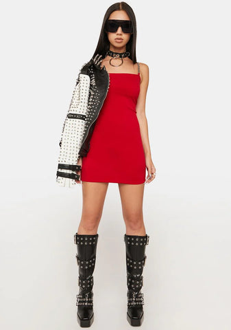 Spicy Warm Reception Mini Dress