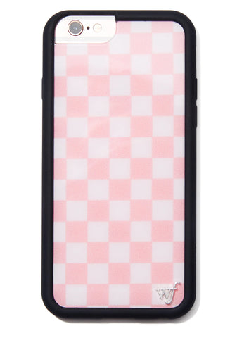 Pink Checks iPhone Case