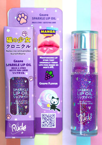 Grape Manga Sparkle Lip Oil