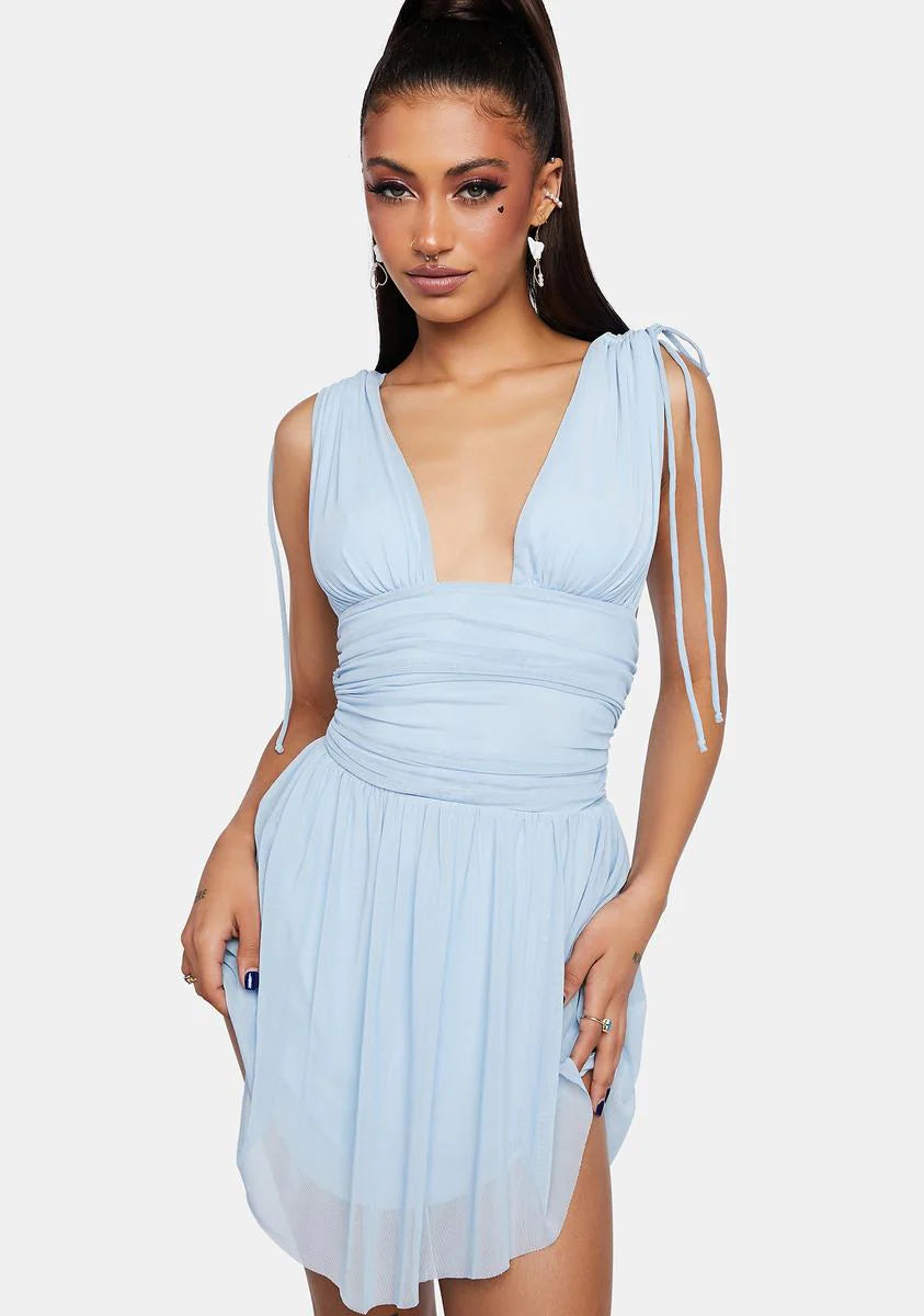 Sky Divine Nature Mini Dress