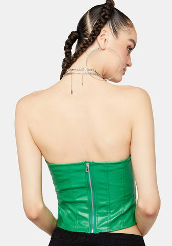 Emerald Take Care Corset Top