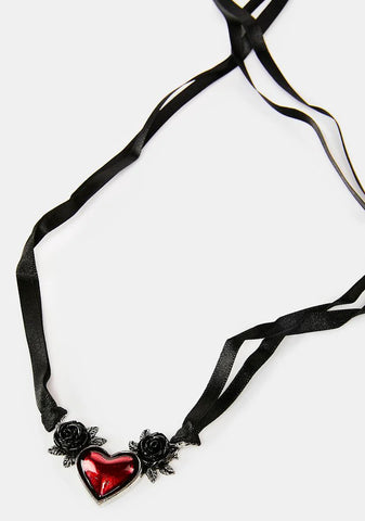 Blood Heart Necklace