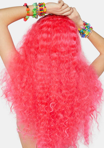 Neon Goddess Long Wavy Wig