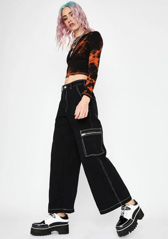 Hard Knox Contrast Stitch Jeans