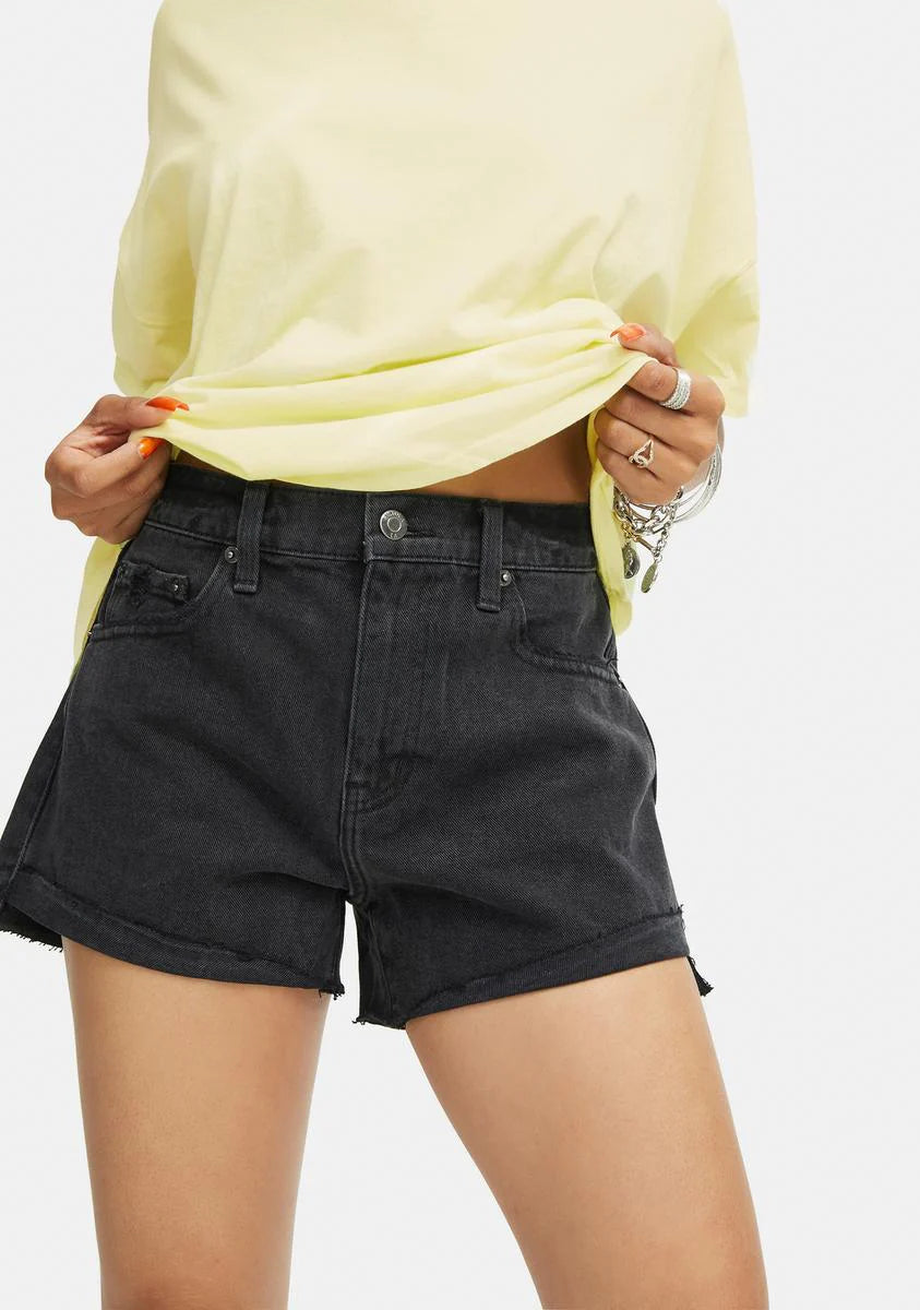 Kylee High Rise Relaxed Denim Shorts