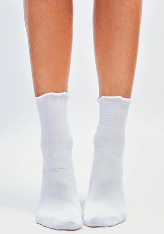 Angel All Dolled Up Bow Crew Socks