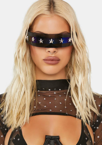 Dark Cyber Starlight Shield Sunglasses