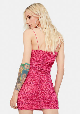 Sweet Party Animal Ruched Mini Dress