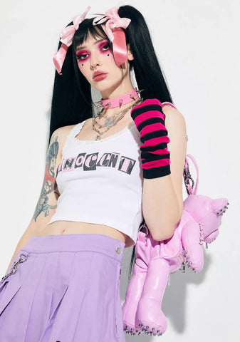 Grunge Girl Ransom Note Graphic Tank