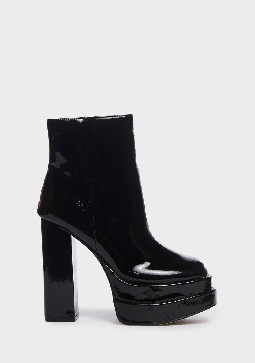 Say Too Much Platform Boots