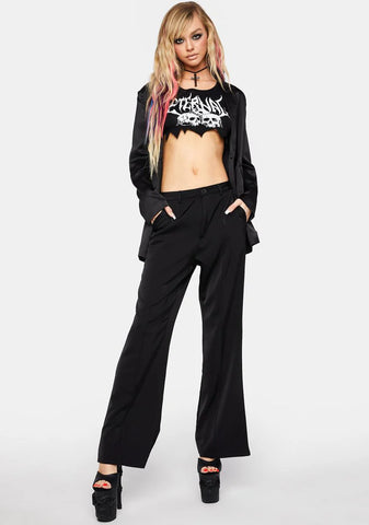 I Mean Business Flare Trousers