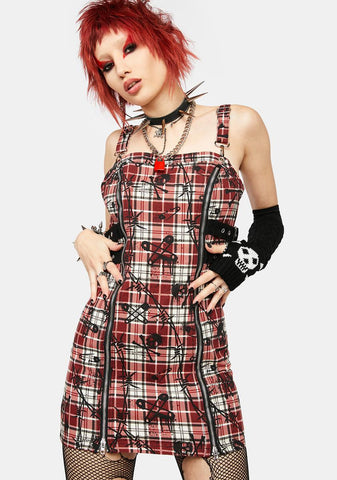 Lust Or Envy Plaid Mini Dress