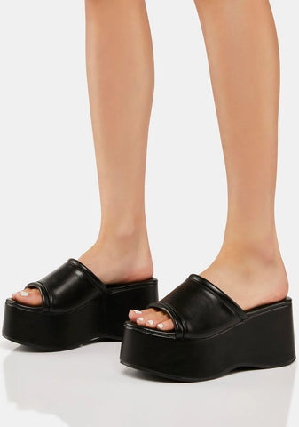 Elusive Moves Platform Sandals