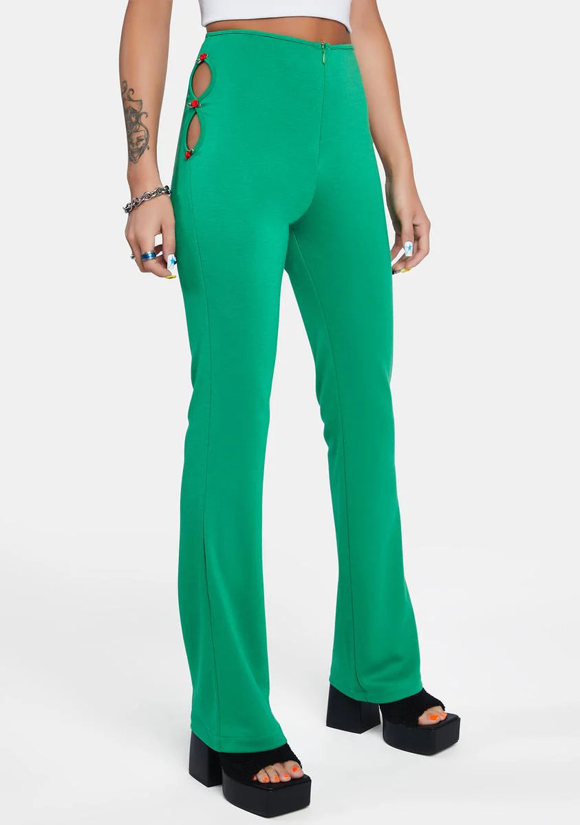 Rose High-Waisted Flared Pants