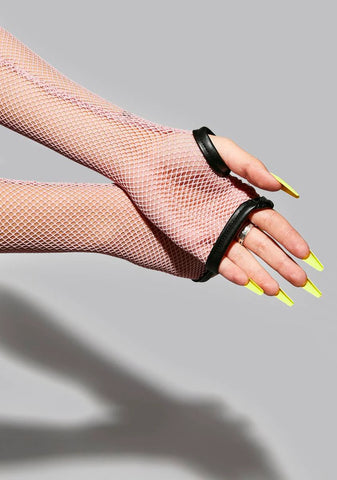 Strange Apparition Fishnet Gloves
