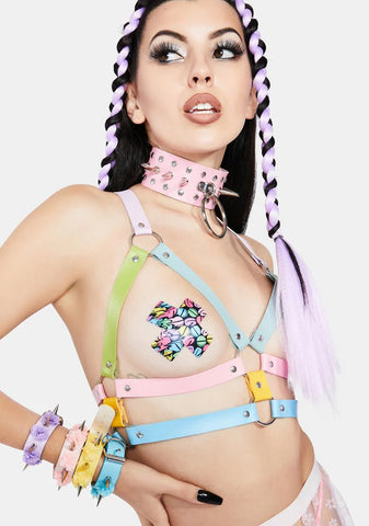 Kandi Trance Vegan Leather Harness