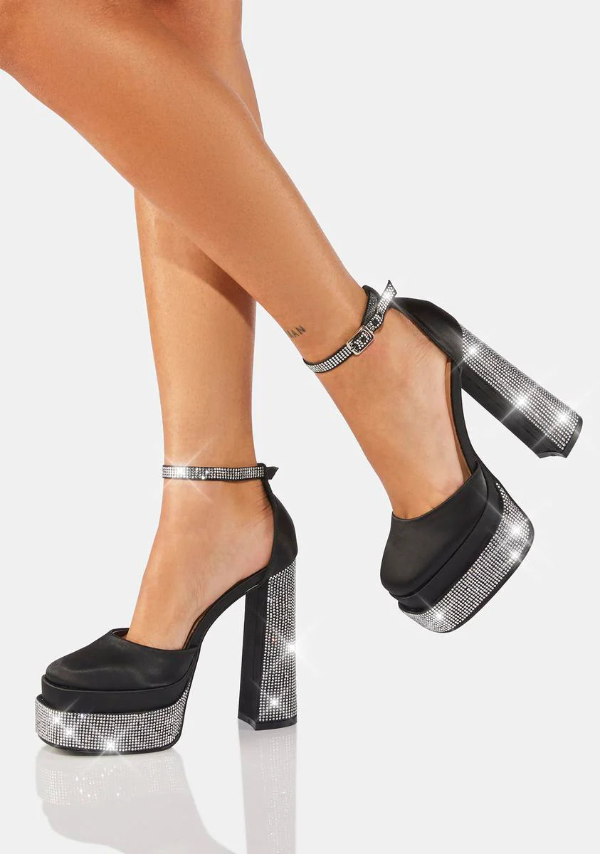 Sugar And Spice Rhinestone Heels