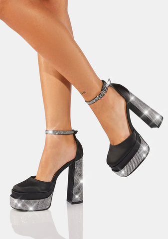 Sugar And Spice Rhinestone Heels