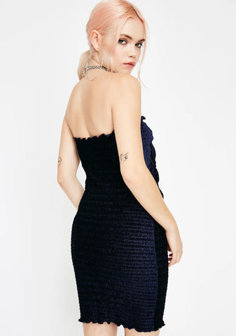 Under The Moonlight Velvet Dress