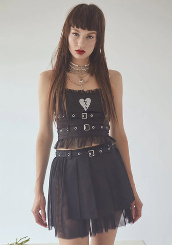 Sad Or Something Pleated Skirt