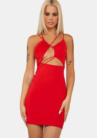 Time To Party Cutout Mini Dress