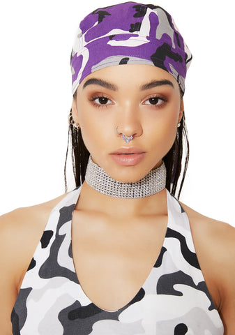 Ultra Violet Camo Headwrap
