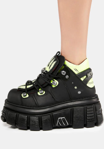 Neon Yellow M-Met011-C1 Ankle Boots