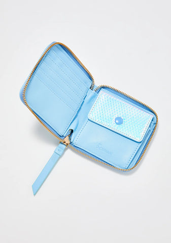 Watercolor Paradise Zip Around Wallet