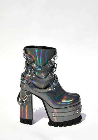 Ex Machina Holographic Boots