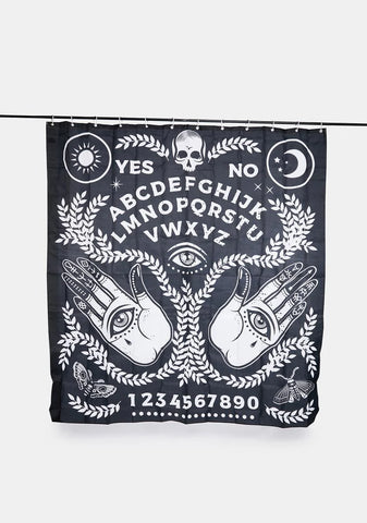 Spirit Board Hands Ouija Board Shower Curtain