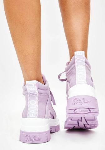 Purple Aspha NC Mid Lace Up Sneakers
