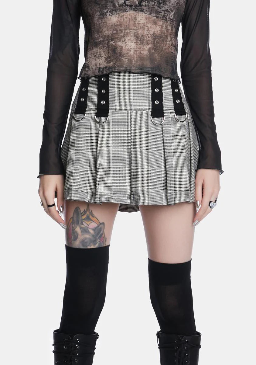 Plaid Rave Mini Skirt