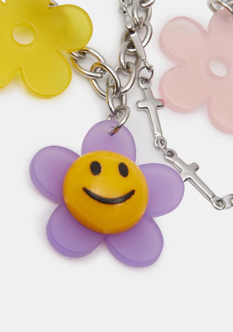 Stay Groovy Charm Necklace