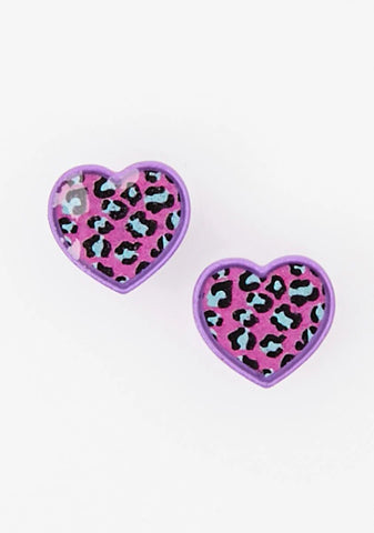 Creepin It Real Heart Stud Earrings