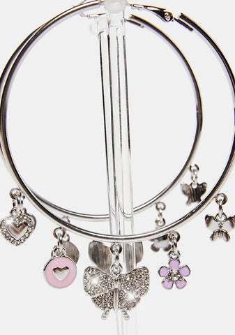 My Lucky Charm Hoop Earrings