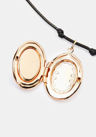 Making New Memories Tattoo Choker Locket Set