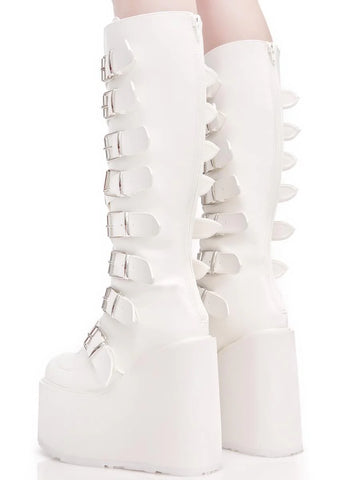 White Trinity Boots
