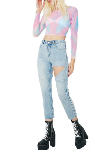 Just For Kicks Ripped Jeans