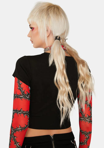 Here For The Horror Graphic Tee