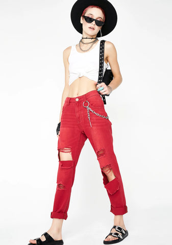 Red Envy Awesome Baggies High Waist Jeans